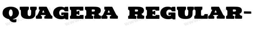 Quagera Regular字体转换